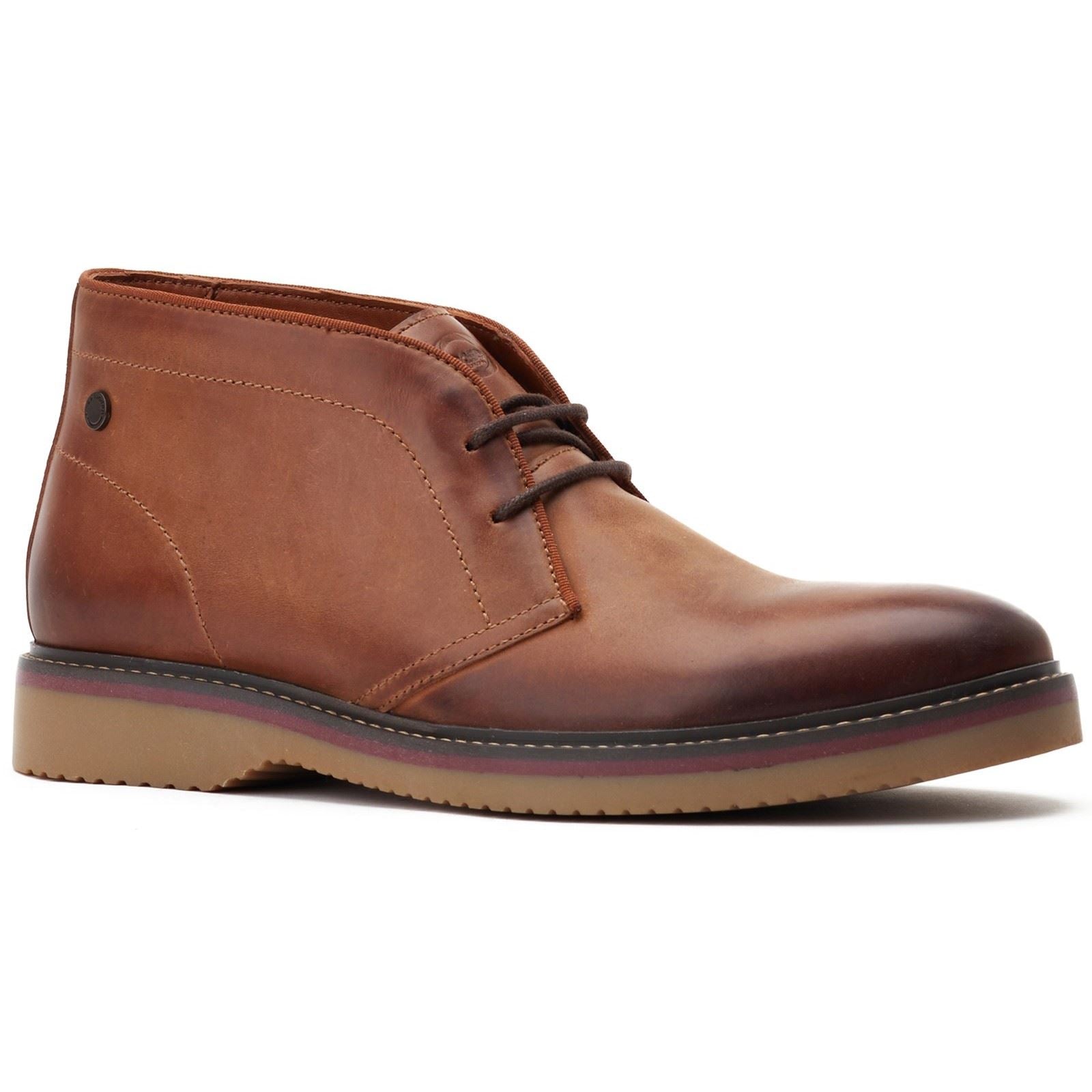 Base London Brody Leather Men's Burnt Tan Boots