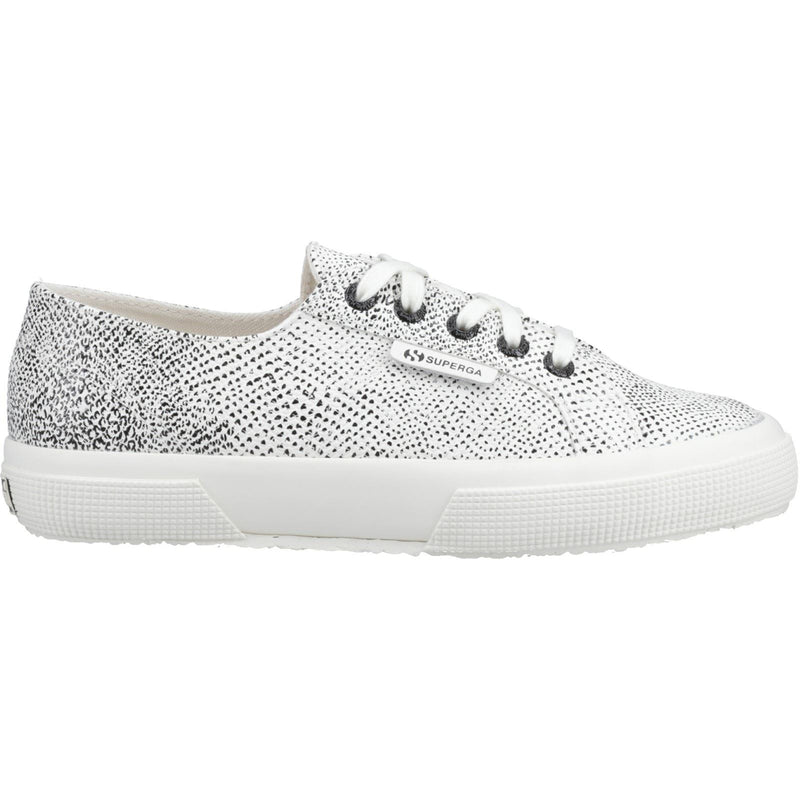 Superga 2730 Micro Faux Snake Faux Leather Women's White Avorio/Black Snake Sneakers