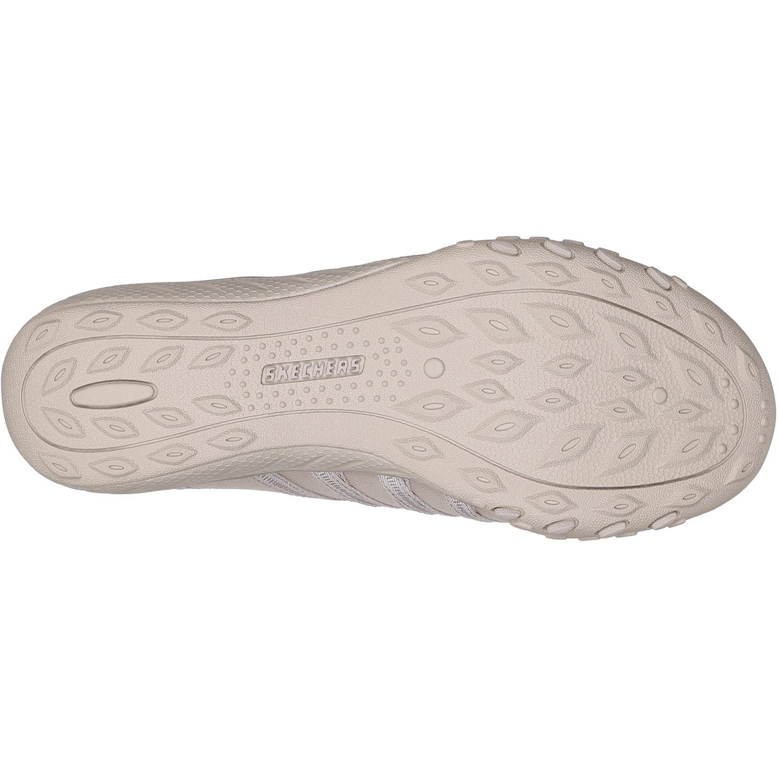 Skechers Breathe-Easy Roll-With-Me Knit Mesh Women's Taupe Sneakers