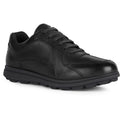 Geox U SPHERICA EC12 Leather Bovine Full Grain Men's Black Sneakers