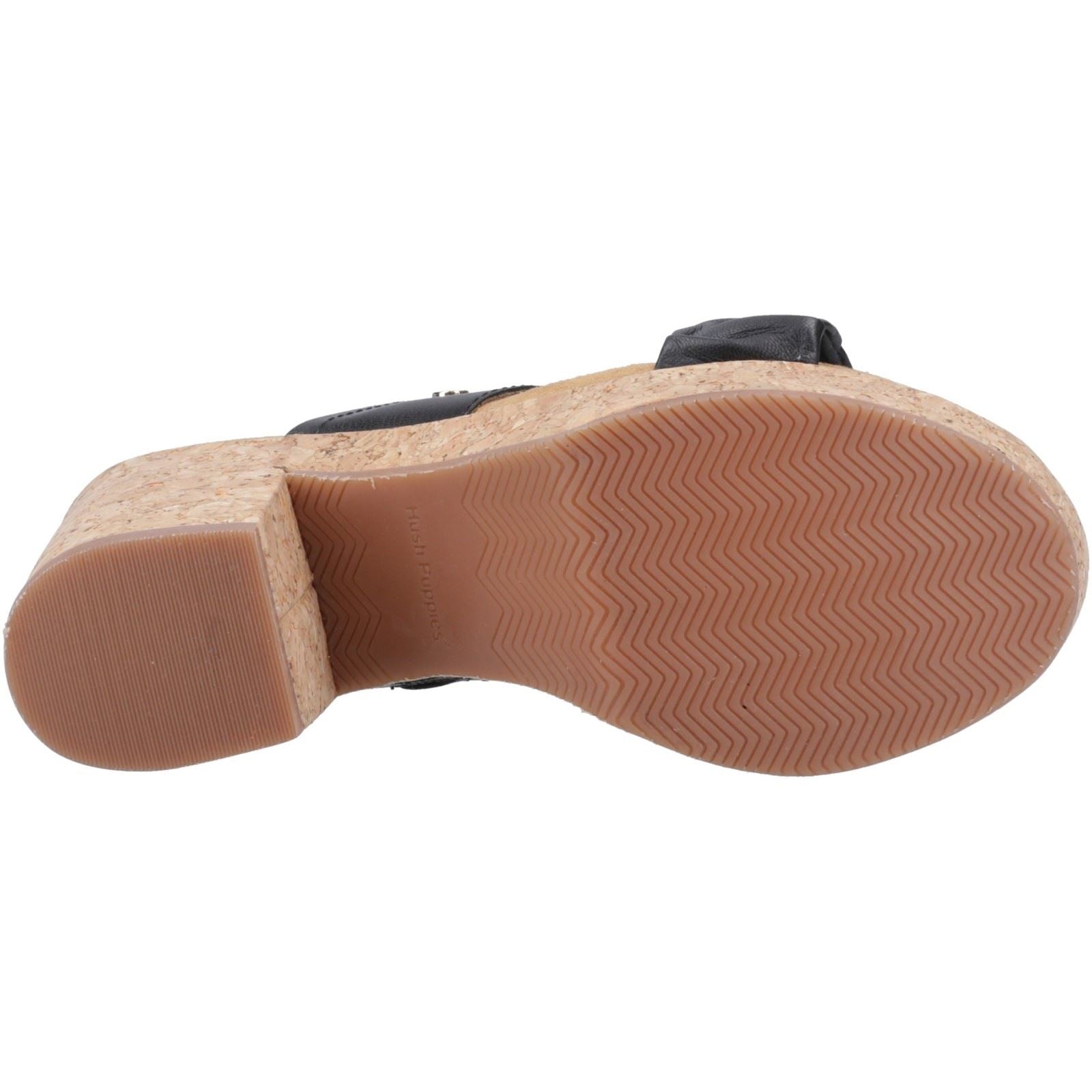 Hush Puppies Poppy Leather Women's Black Heels