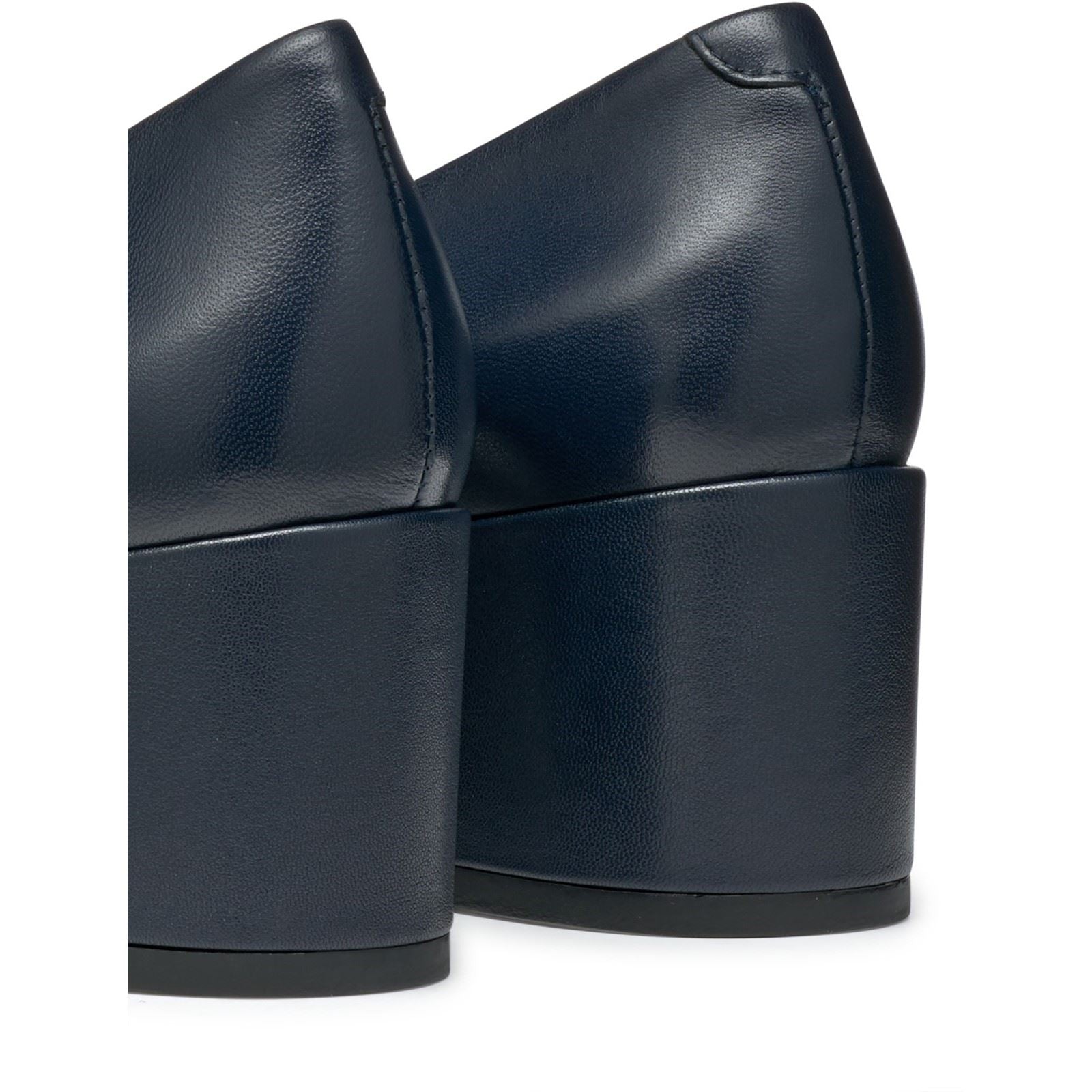 Geox D ELEANA A Leather Bovine Full Grain Women's Navy Heels