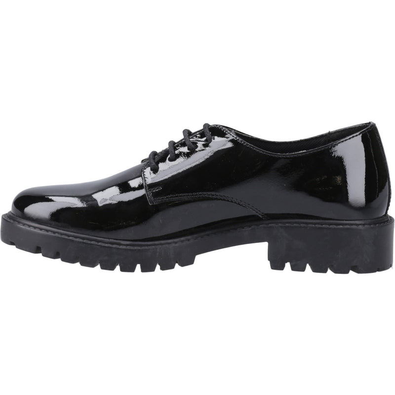 Hush Puppies Aubrey Leather Girls's Black Derby Shoes