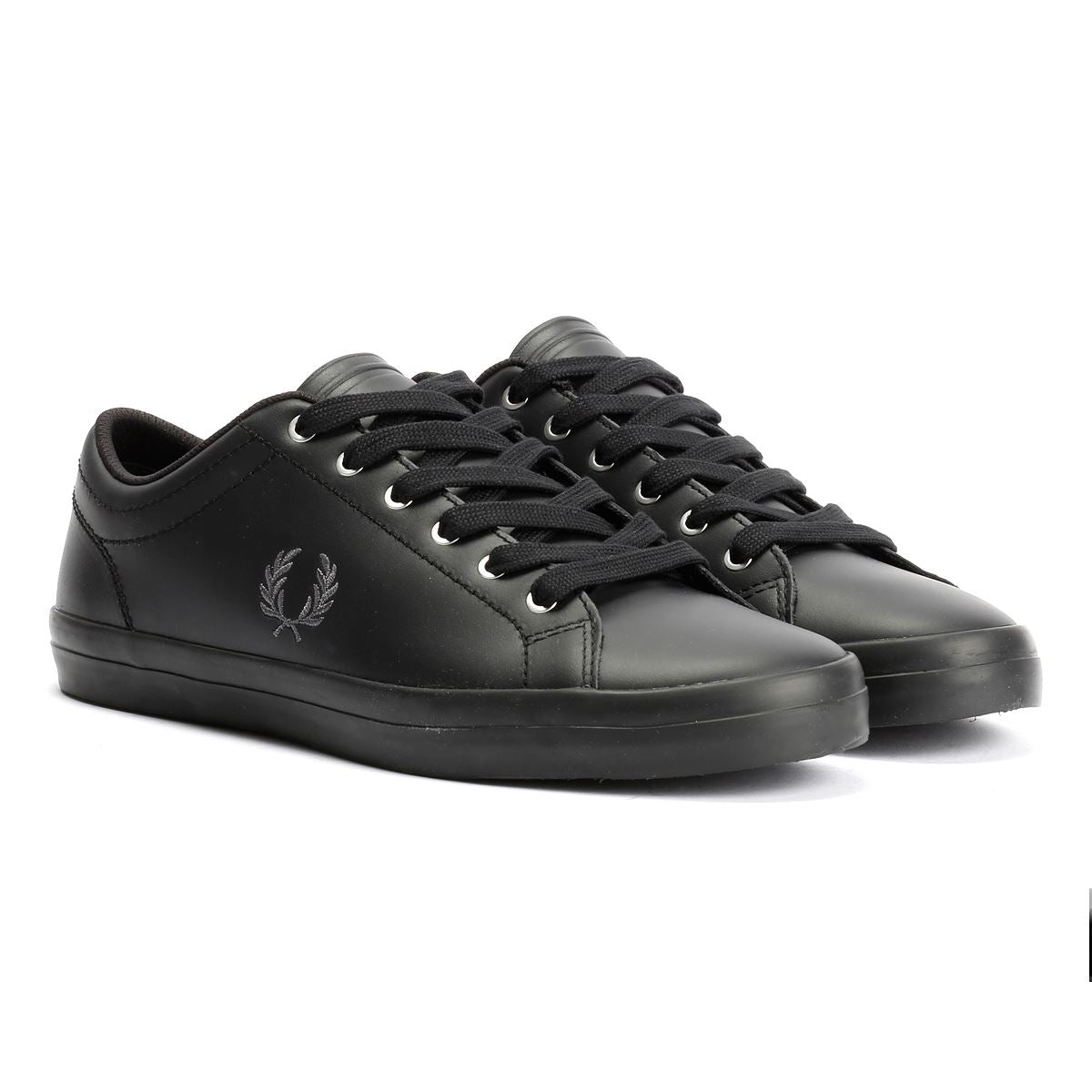 Fred Perry Baseline Leather Men's Black Sneakers