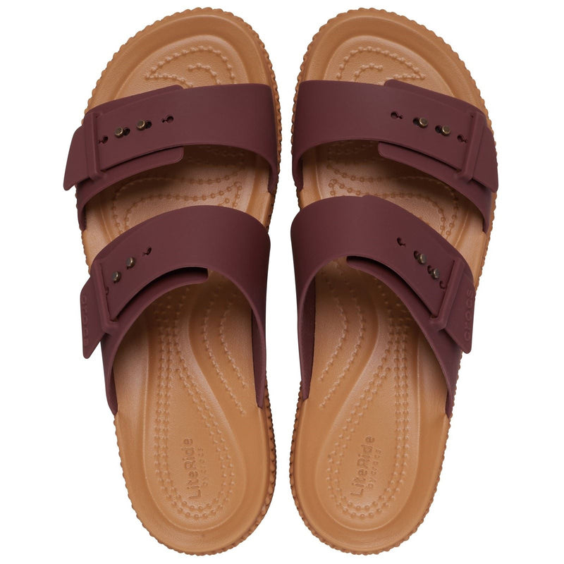 Crocs Brookly Buckle Low Synthetic Women's Dark Clay Sandals
