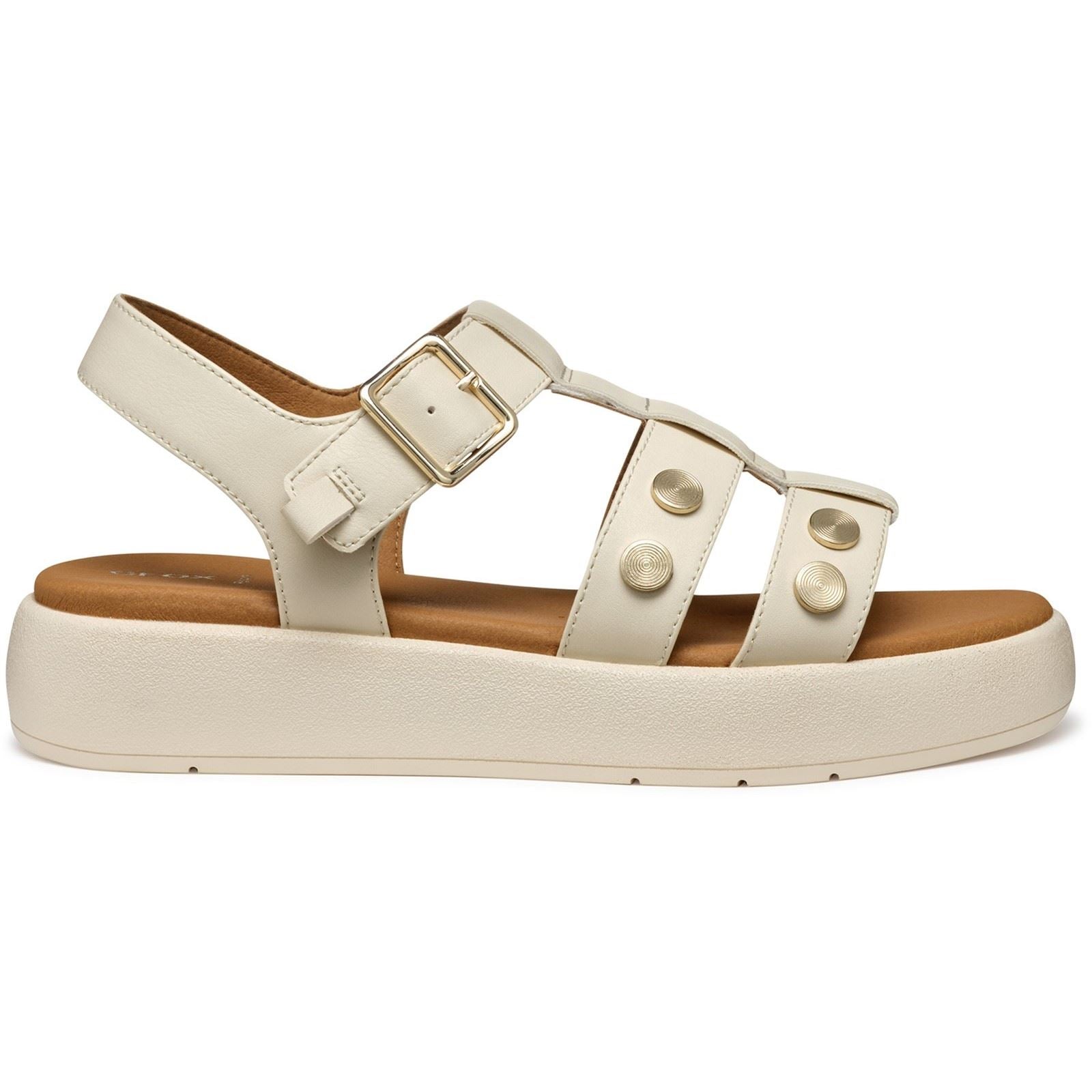 Geox D CAMALEI Synthetic Synthetic Women's Papyrus Sandals