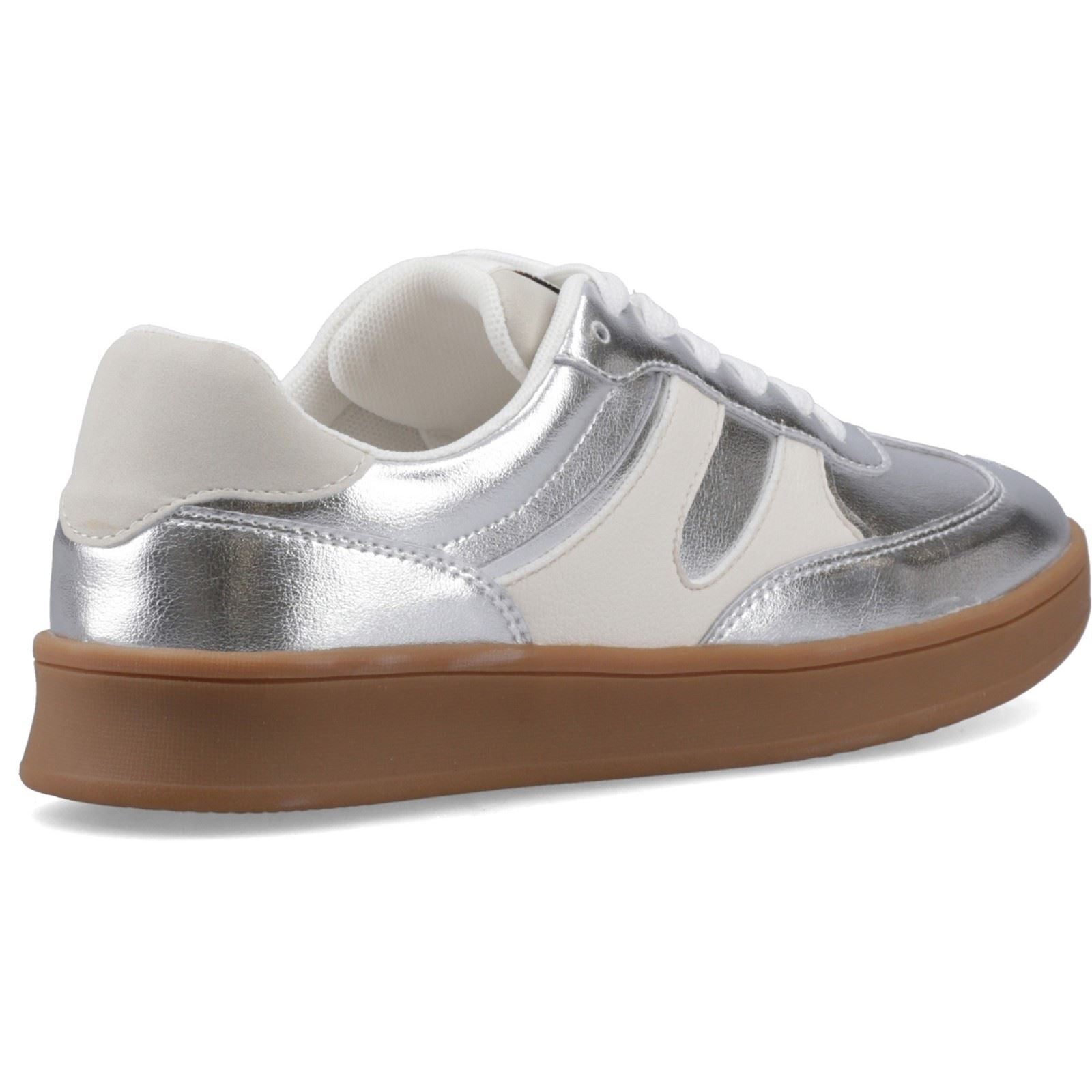 Hush Puppies Maura Suede Women's Silver Sneakers