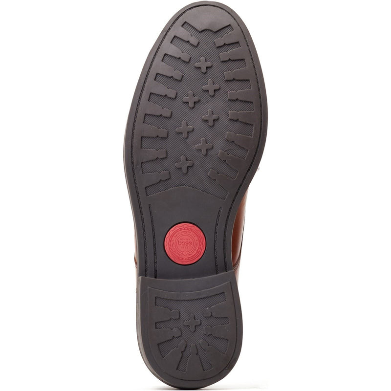 Base London Plymouth Leather Men's Burnt Tan Ankle Boots