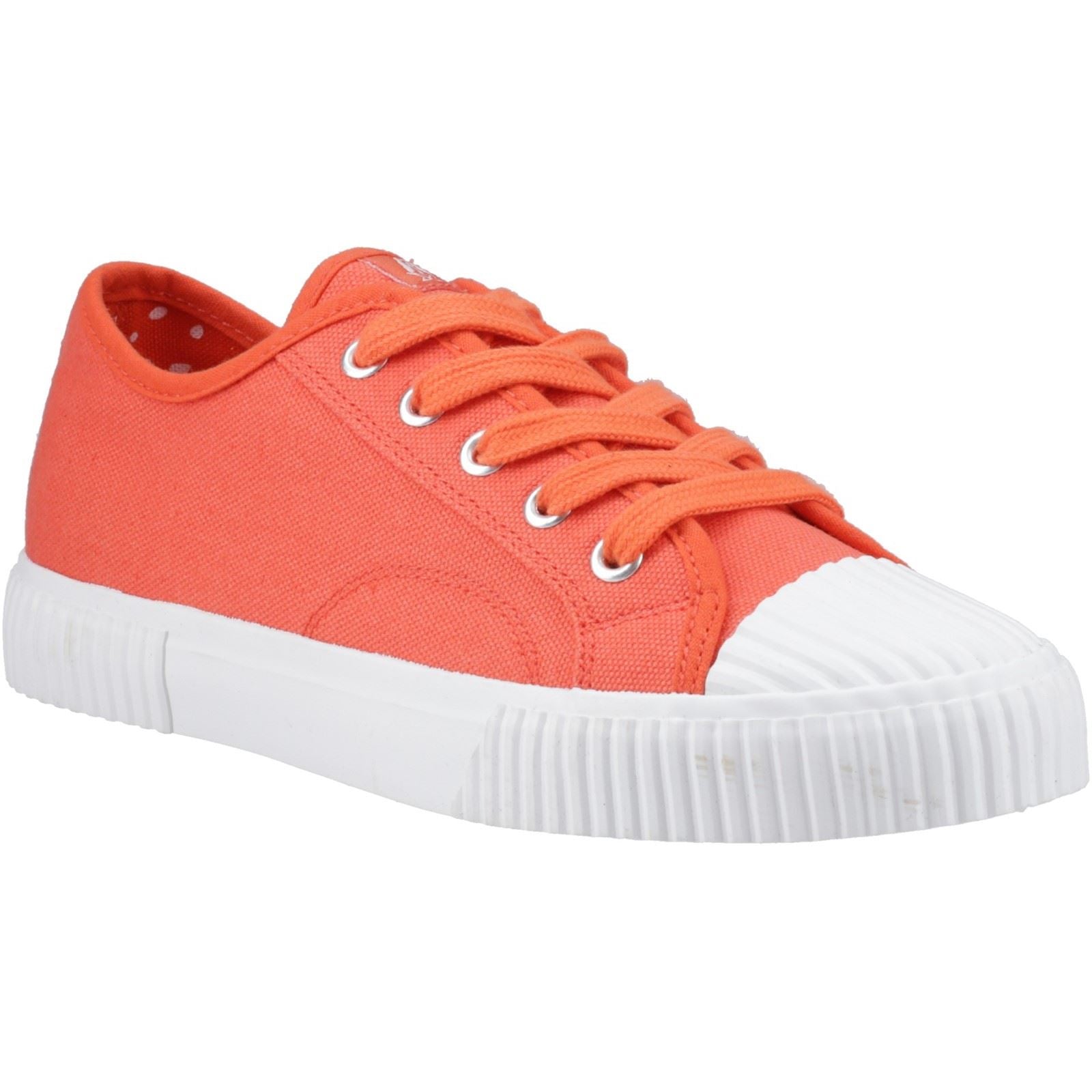Hush Puppies Freya Canvas Textile Women's Orange Sneakers