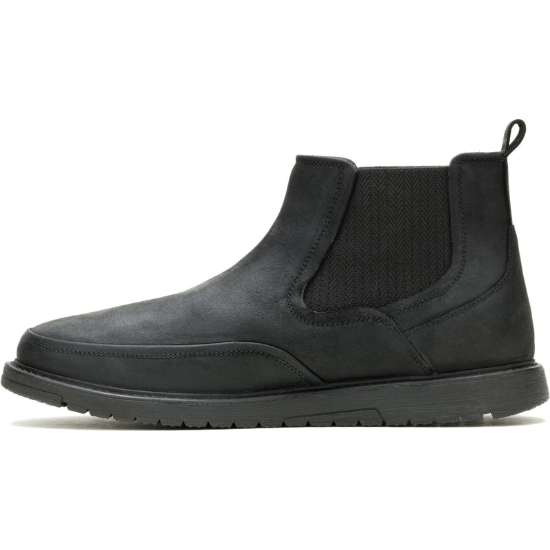 Hush Puppies Jenson Leather Men's Black Boots