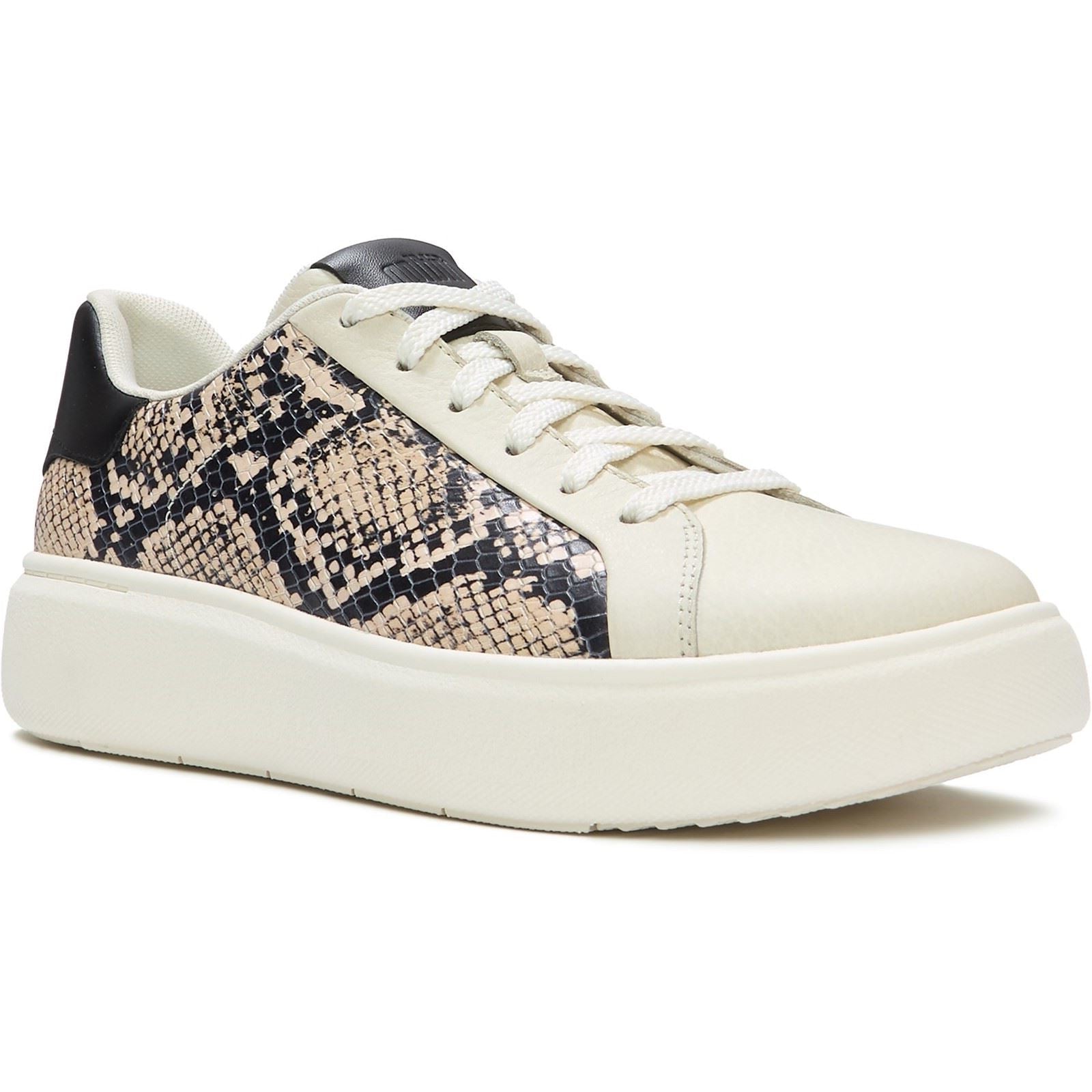 Fitflop RTG Lace Up Leather Women's Hazy Taupe/Black Sneakers