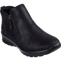 Skechers Lovely Vibe Fall In Bloom Textile Women's Black Winter Ankle Boots