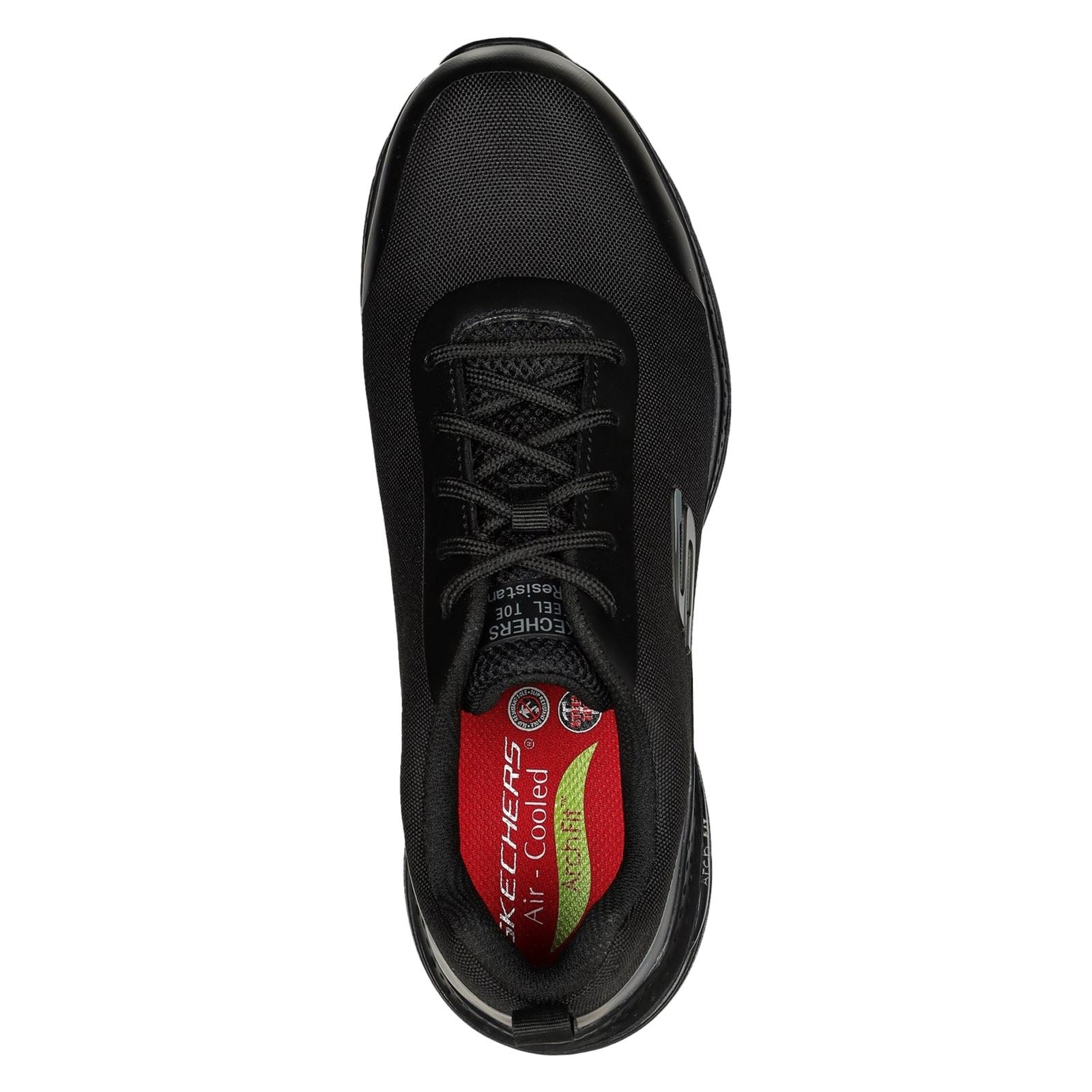 Skechers Workwear Arch Fit SR Ringstap Textile Men's Black Safety Sneakers