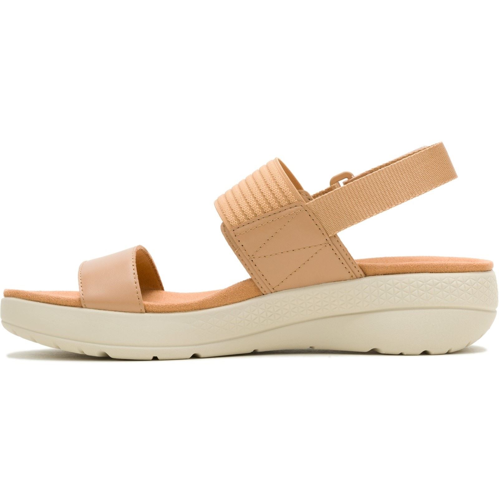Hush Puppies Breathe Slingback Leather Women's Tan Standard Sandals