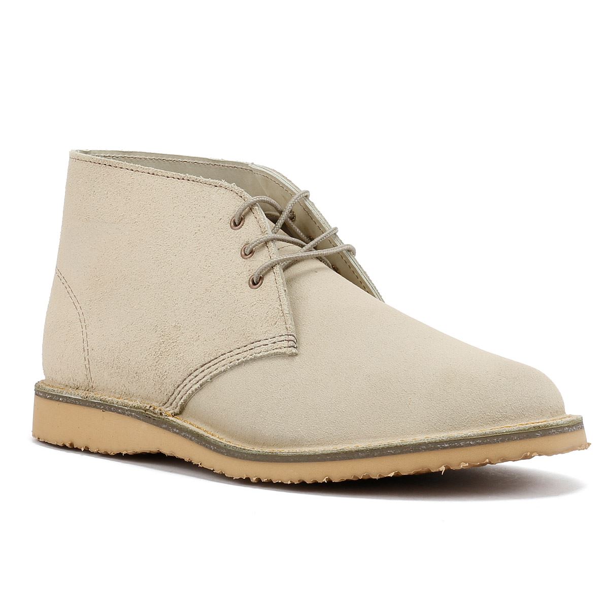 Red Wing 3309 Weekender Chukka Leather Men's White Sand Mohave Boots