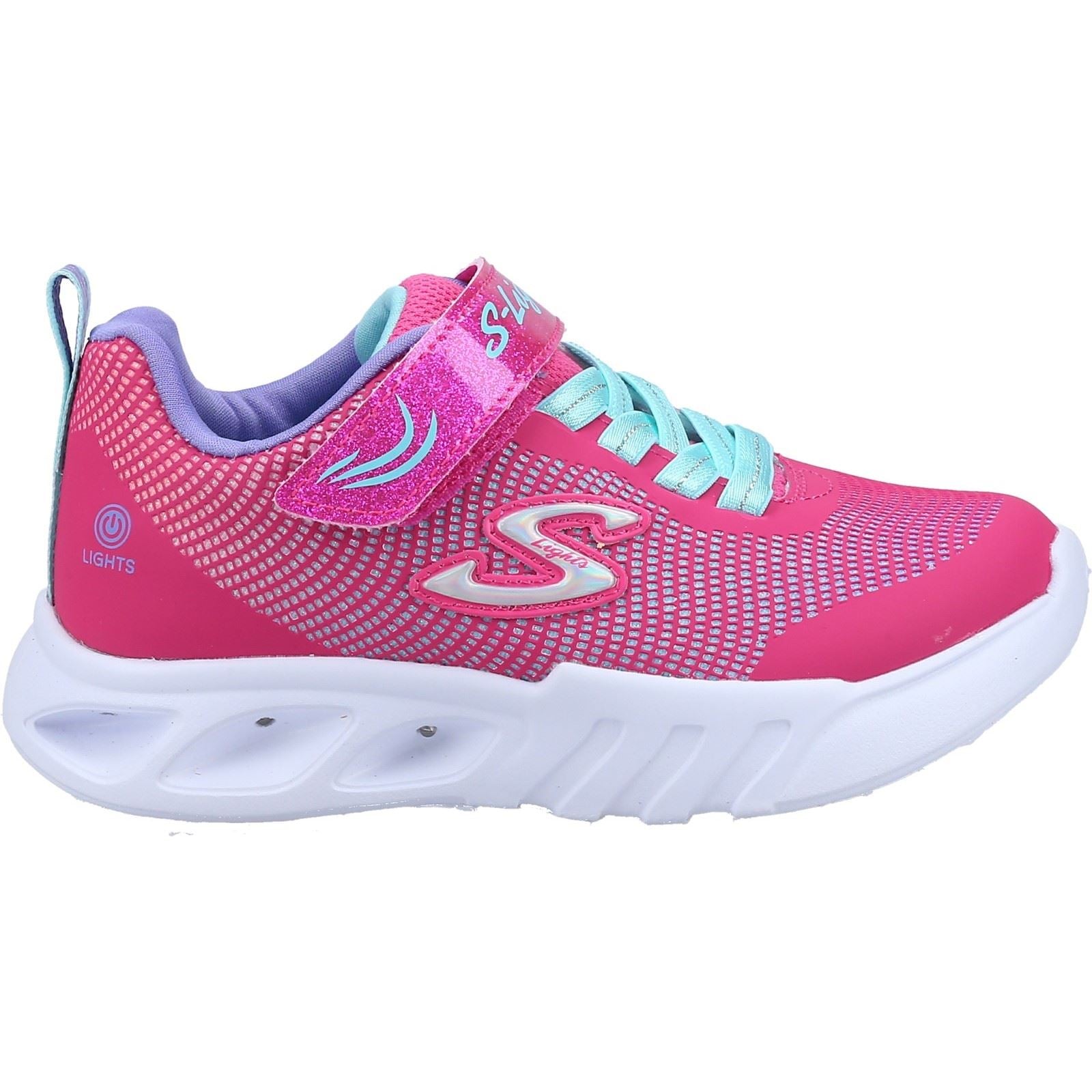 Skechers Flicker Flash Girl's Pink/Multi Trainers