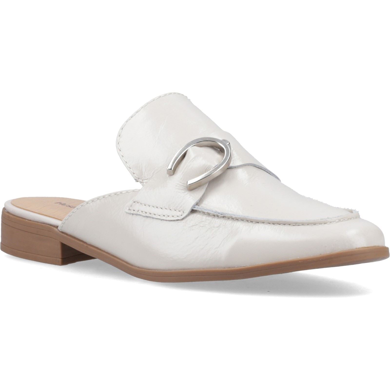 Hush Puppies Calla Leather Women's Ivory Mules