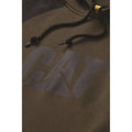 Caterpillar Raglan Cotton Men's Moss Hooded Sweatshirt