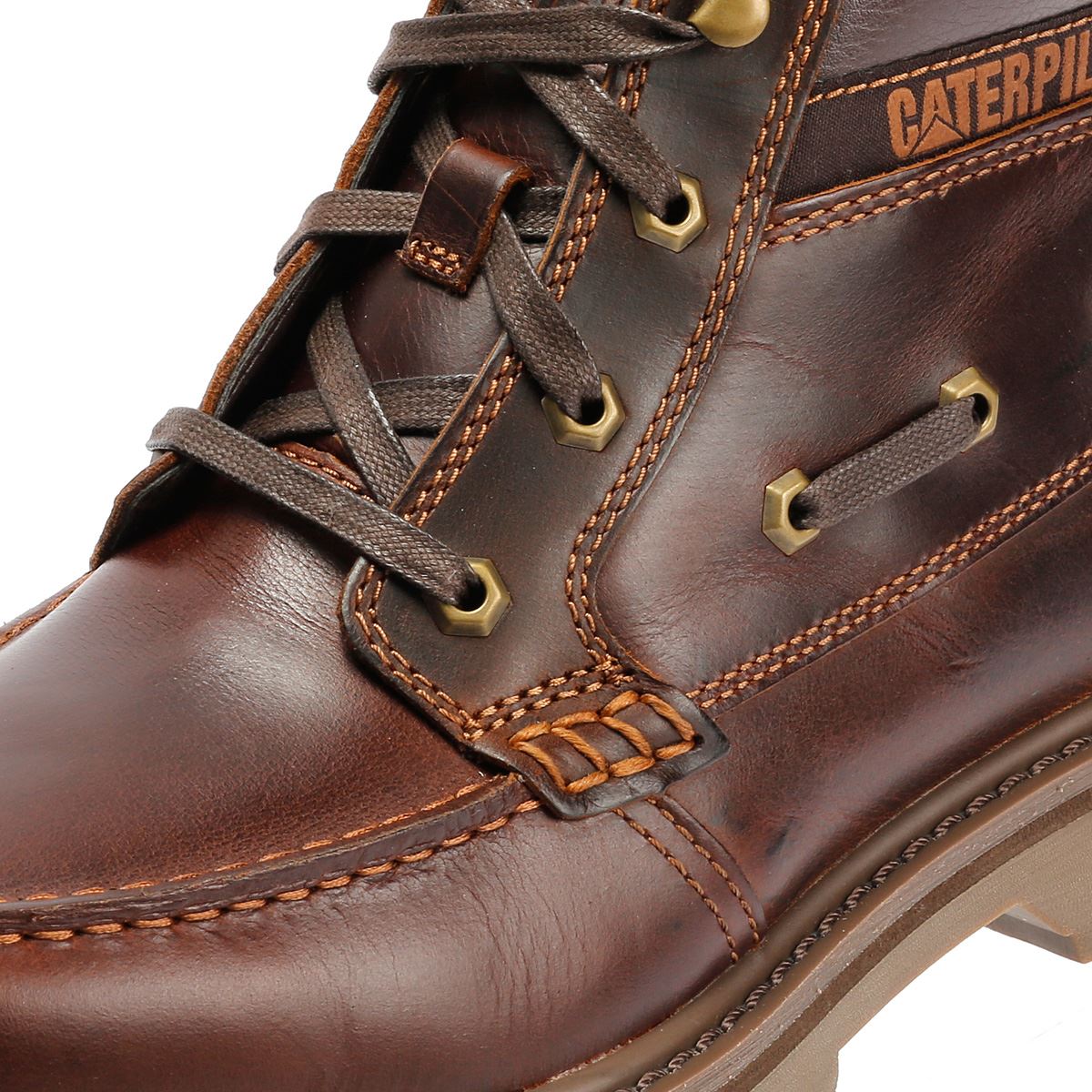 Caterpillar Colorado Boat Mid Leather Men's British Tan Boots