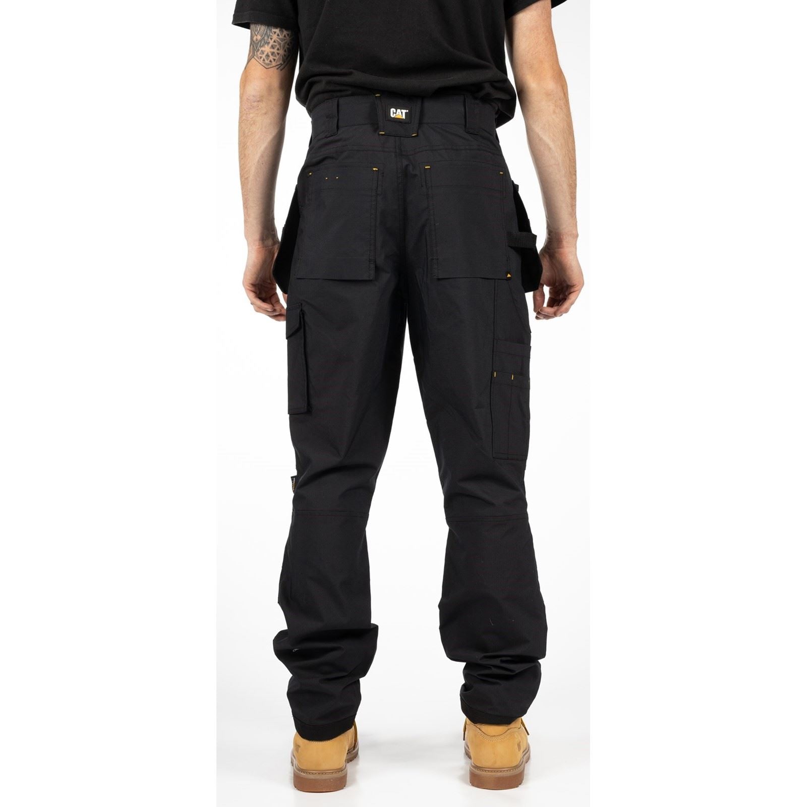 Caterpillar Nexus Holster Stretch Pocket Cotton Men's Black Outdoor Trousers