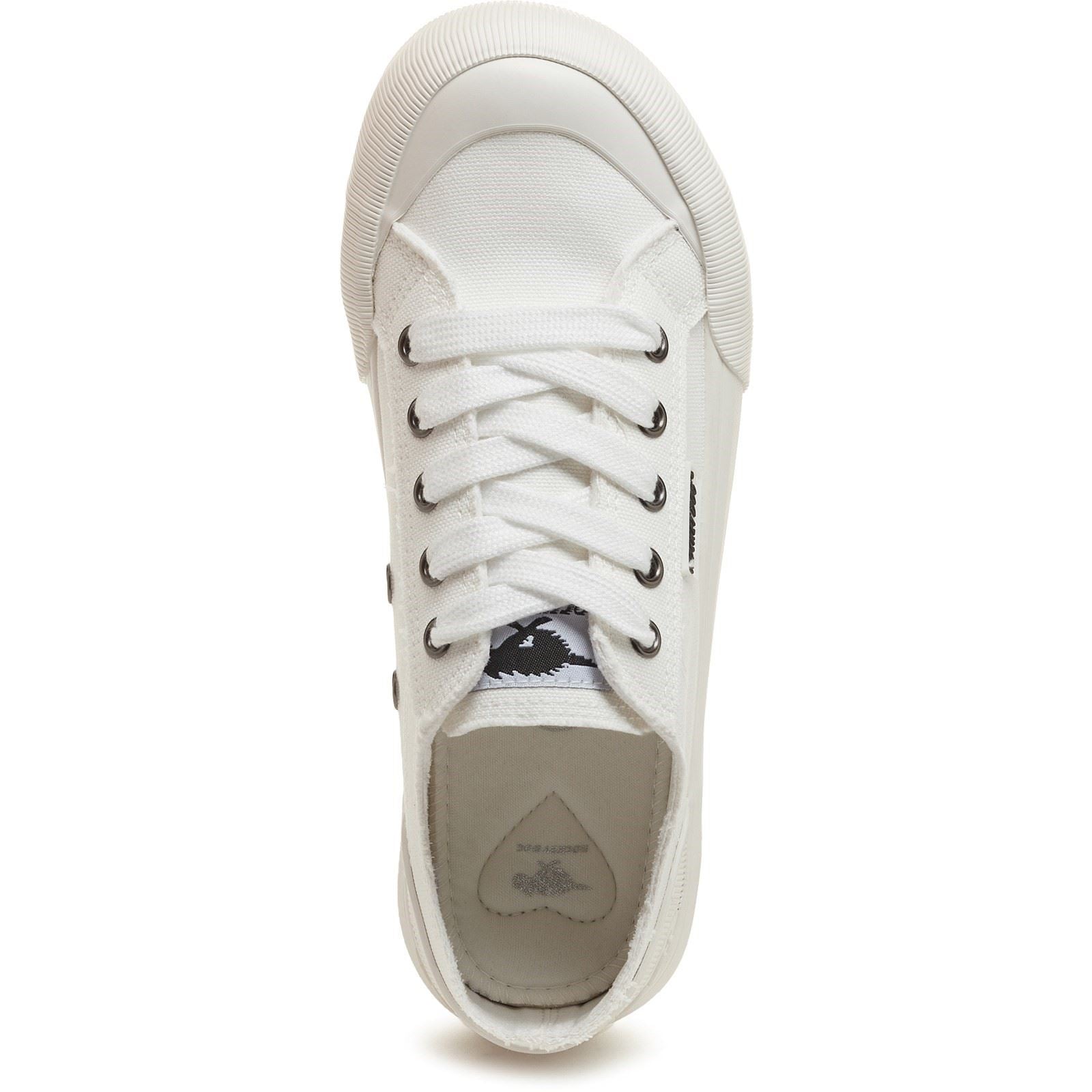 Rocket Dog Jazzin Plus 12A Cotton Women's White Sneakers