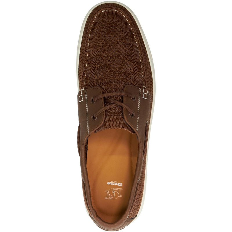 Dune Blaizerss Fabric Men's Tan Boat Shoes