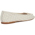 Dune Heat Leather Women's Ecru Flats