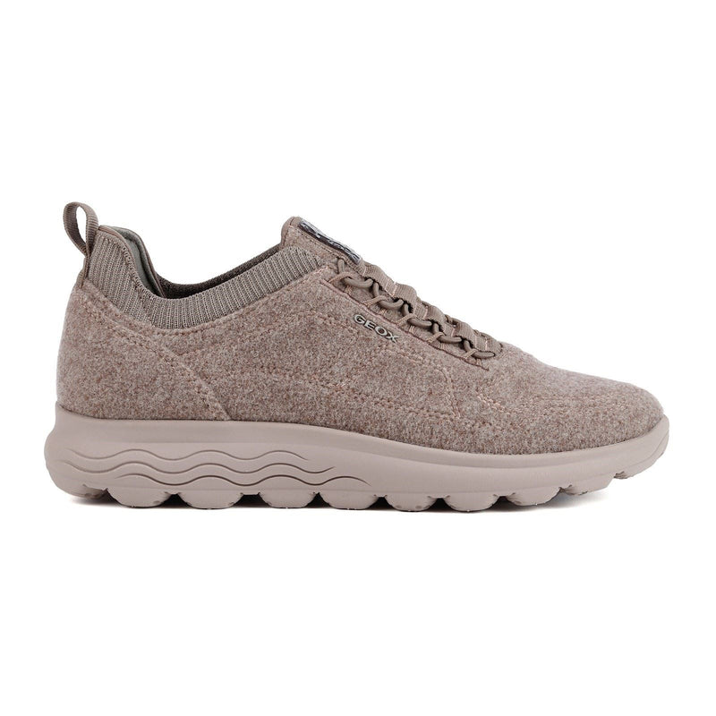 Geox D Spherica A Wool Blend Women's Dark Rose Sneakers