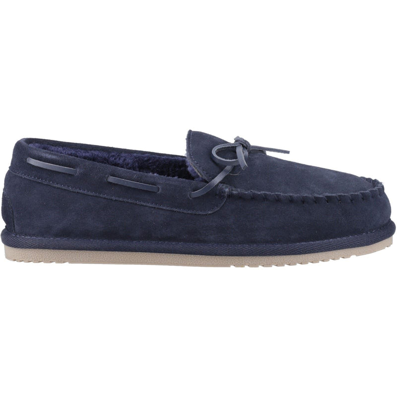 Hush Puppies Abraham Suede Men's Navy Slippers