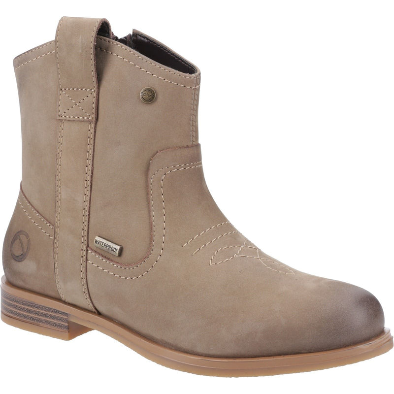 Cotswold Signet Leather Women's Taupe Boots
