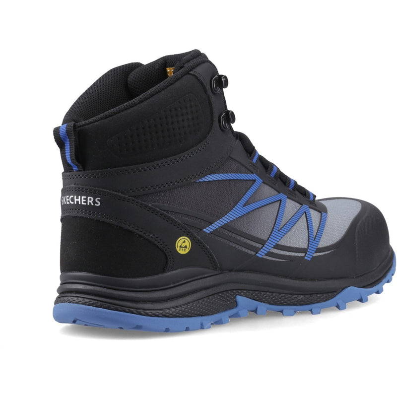 Skechers Workwear Puxal Firmle Leather Men's Black/Blue Safety Boots