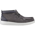 HEYDUDE Wally Mid GripR Cotton Men's Black Oyster/Black Ankle Boots