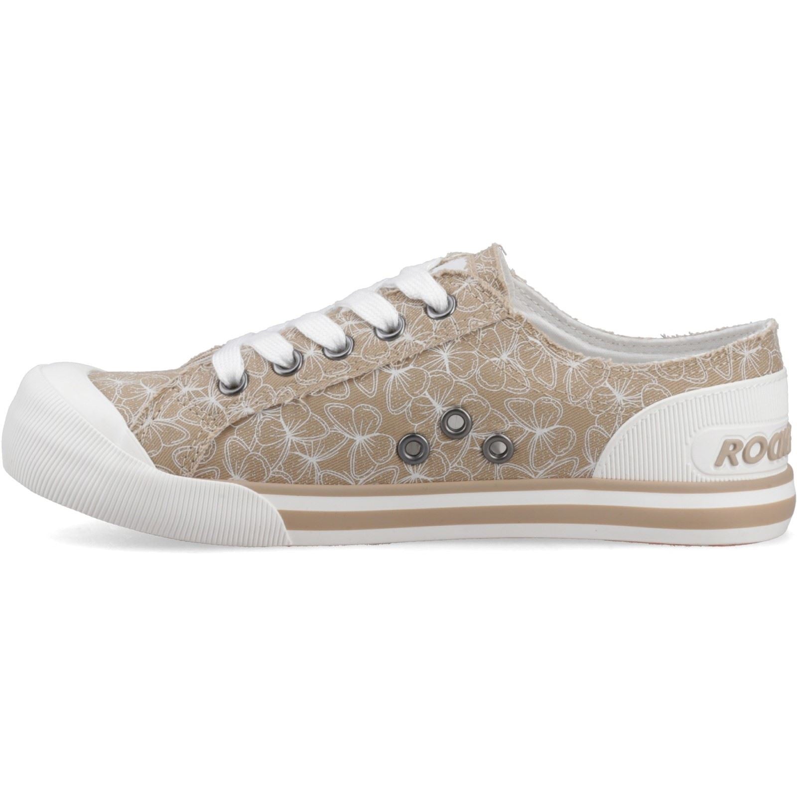 Rocket Dog Jazzin Mariposa Textile Women's Tan Sneakers