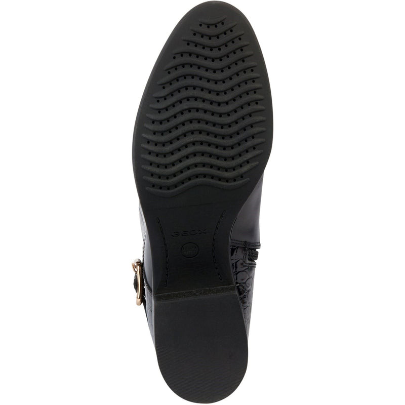 Geox D Felicity Leather Women's Black Boots