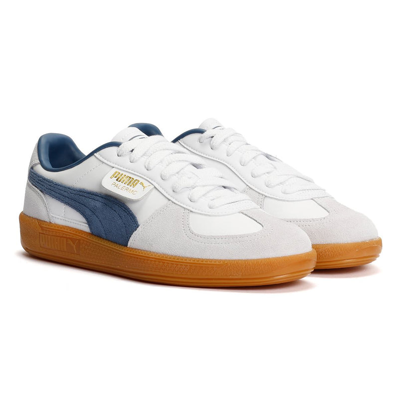 Puma Palermo Leather Men's White/Blue Sneakers