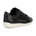 Geox D MYRIA Faux Leather Women's Black Sneakers