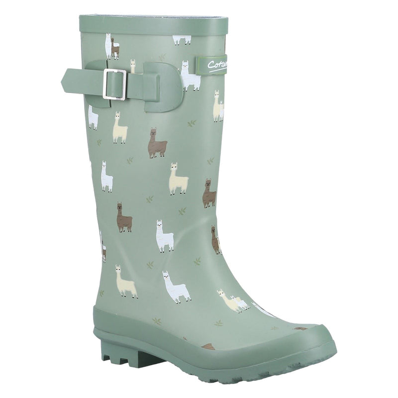 Cotswold Farmyard Junior Rubber Alpaca Wellington Boots
