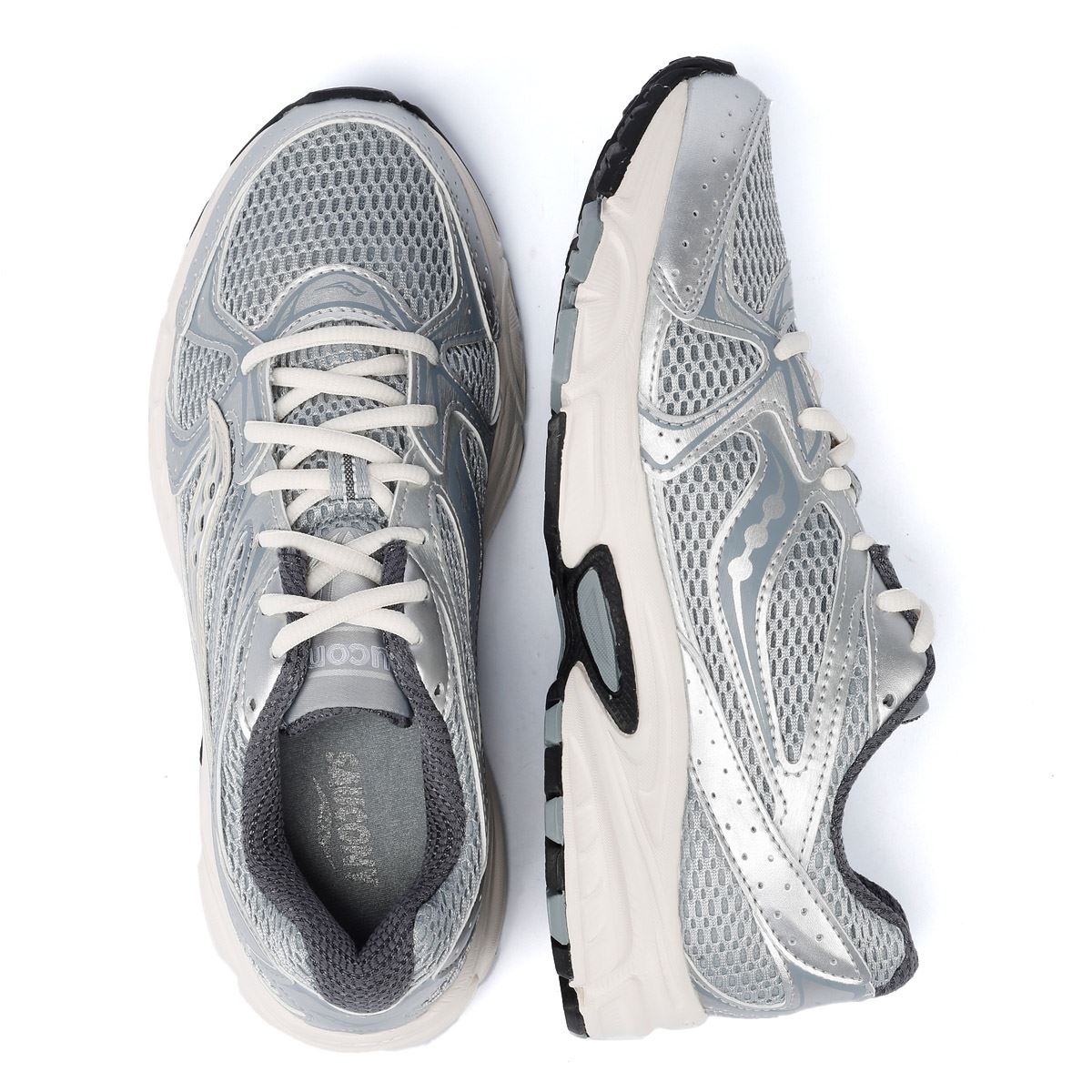 Saucony Ride Millenium Silver/Cream Sneakers