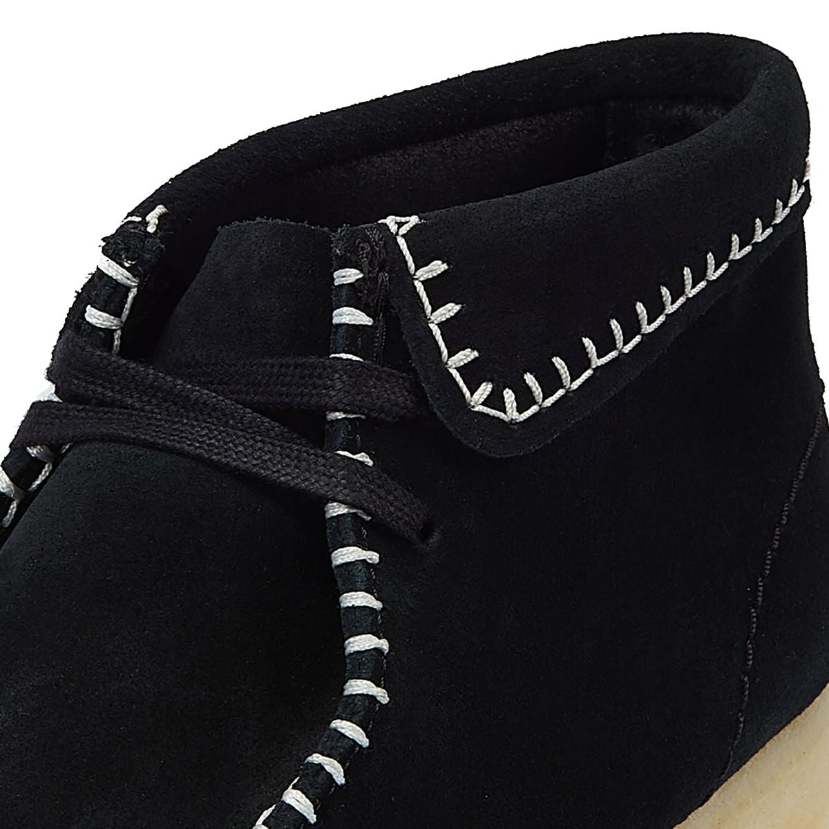 Clarks Originals Wallabee Stitch Suede Women's Black Boots