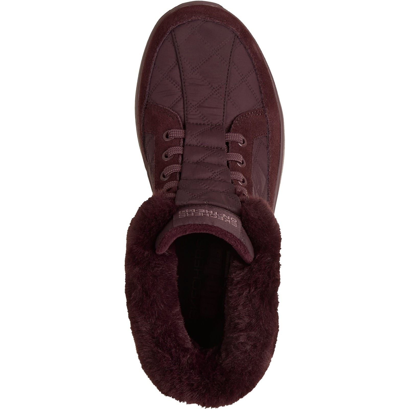 Skechers On-The-Go Encore Elisa Textile Women's Burgundy Winter Ankle Boots