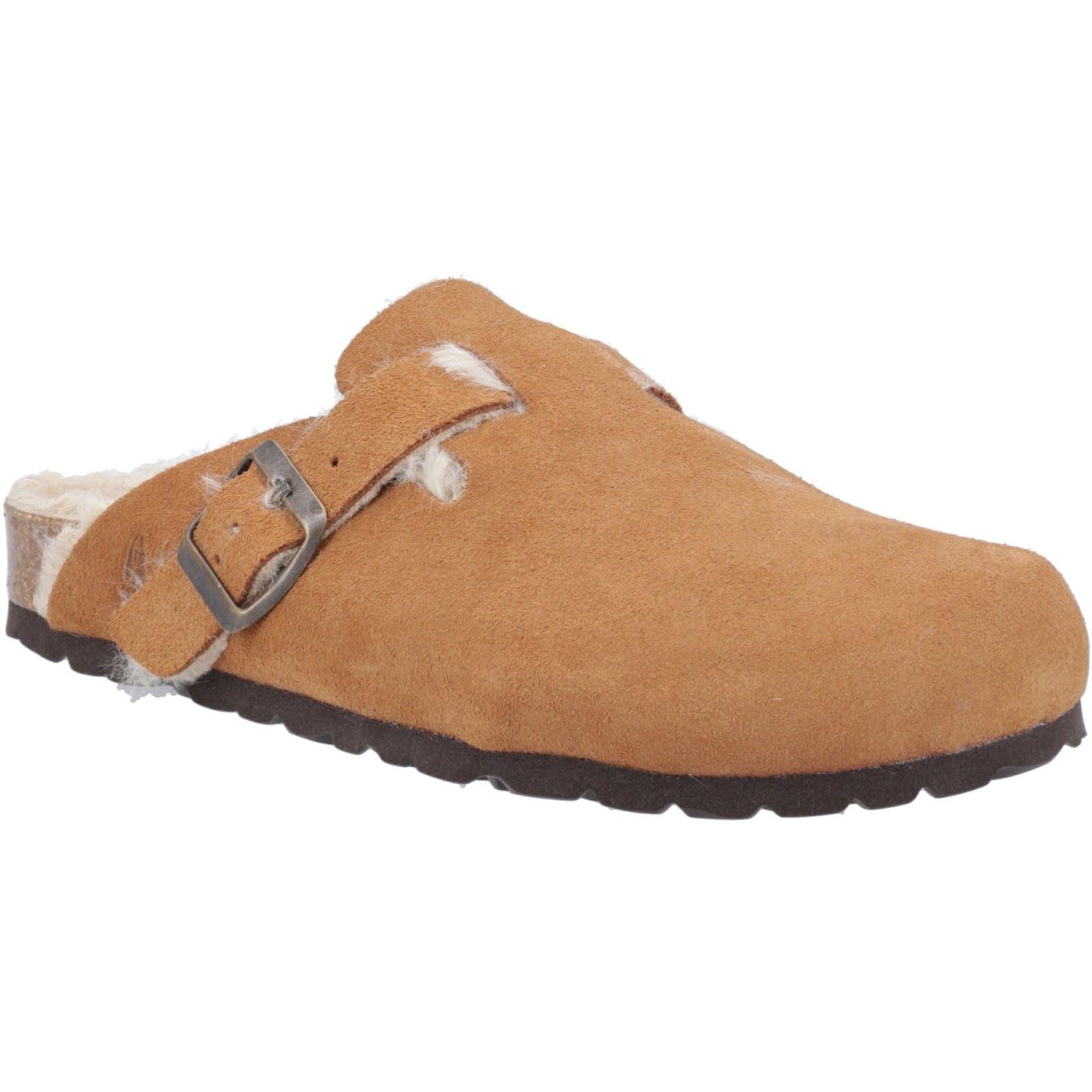 Hush Puppies Jade Leather Women's Tan Clogs