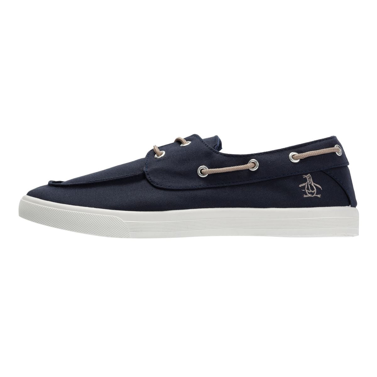 Penguin Sailor Canvas Men's Navy Lace-Up Shoes