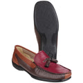 Cotswold Biddlestone Leather Women's Chestnut/Tan/Wine Loafers
