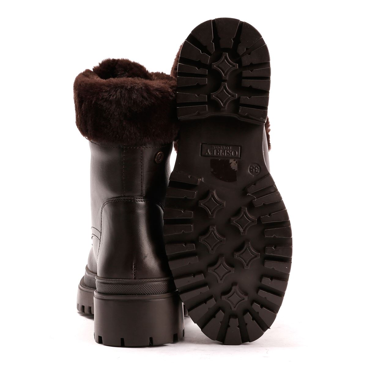Osprey London The Budapest Leather Women's Chocolate Boots