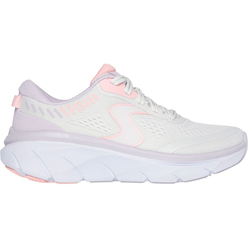 Skechers D'Lux Walker 2.0 Active Pace Textile Women's Off White/Pink Sneakers