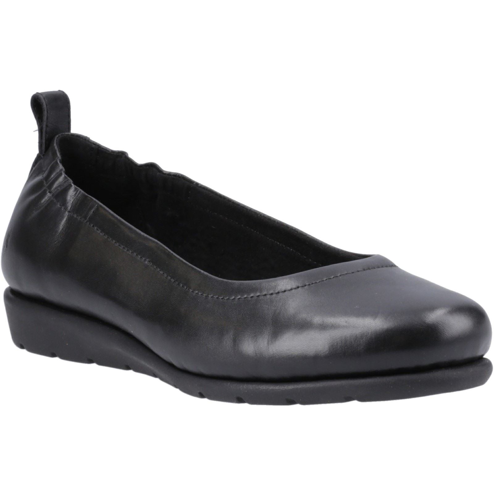 Hush Puppies Skylar Leather Women's Black Flats