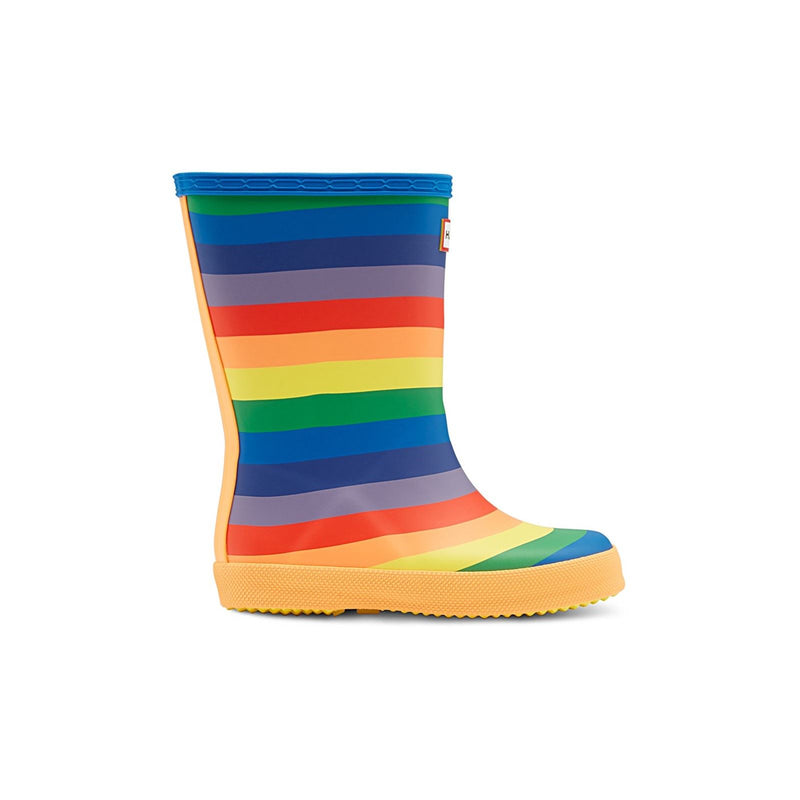Hunter First Rainbow Print Rubber Multicoloured Wellington Boots