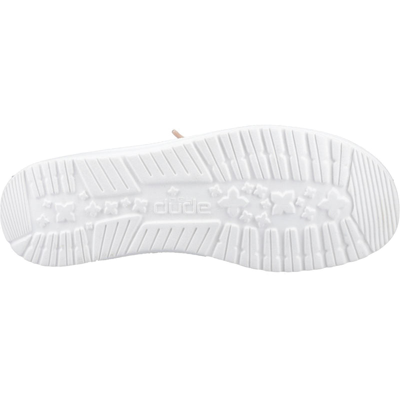 HEYDUDE Wendy Metallic Sparkle Synthetic Women's Rose Gold Shoes