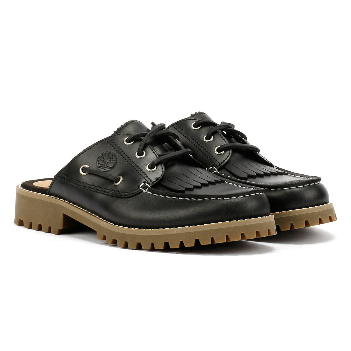 Timberland Noreen Leather Women's Black Mules