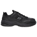 Skechers Workwear Soft Stride - Grinnell Suede Men's Black Safety Sneakers